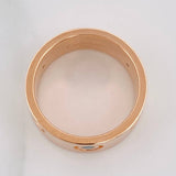 Anillo Tornillo Diamantes 12pts 10.95g / T7 1/4 Oro Rosa 18K