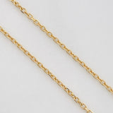 Set Cadena Aro Seguido + Dije Ojo Turco / 1.5g / 45cm Oro Amarillo 18K