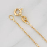Set Cadena Cajón + Dije Ojo Turco / 1.95g / 45cm Oro Amarillo 18K