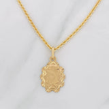 Set Cadena Lazo + Dije Virgen Maria / 2.65g / 50cm Oro Amarillo 18K
