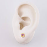 Topos Trebol Tupido 0.9g / 5.7mm Oro Amarillo 18K
