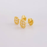 Topos Trebol Tupido 0.9g / 5.7mm Oro Amarillo 18K