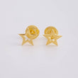 Topos Estrella Silueta 0.65g / 7mm Oro Amarillo 18K