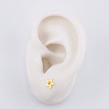 Topos Estrella Silueta 0.65g / 7mm Oro Amarillo 18K