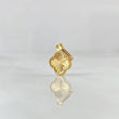 Dije Trebol 0.5gr / 1.4cm-Bordeado Diamantado Oro Amarillo Nac.Esp. 18K ©