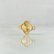 Herraje Trebol 0.7gr / 1.5cm-Bordeado Diamantado Oro Amarillo Nac.Esp. 18K ©