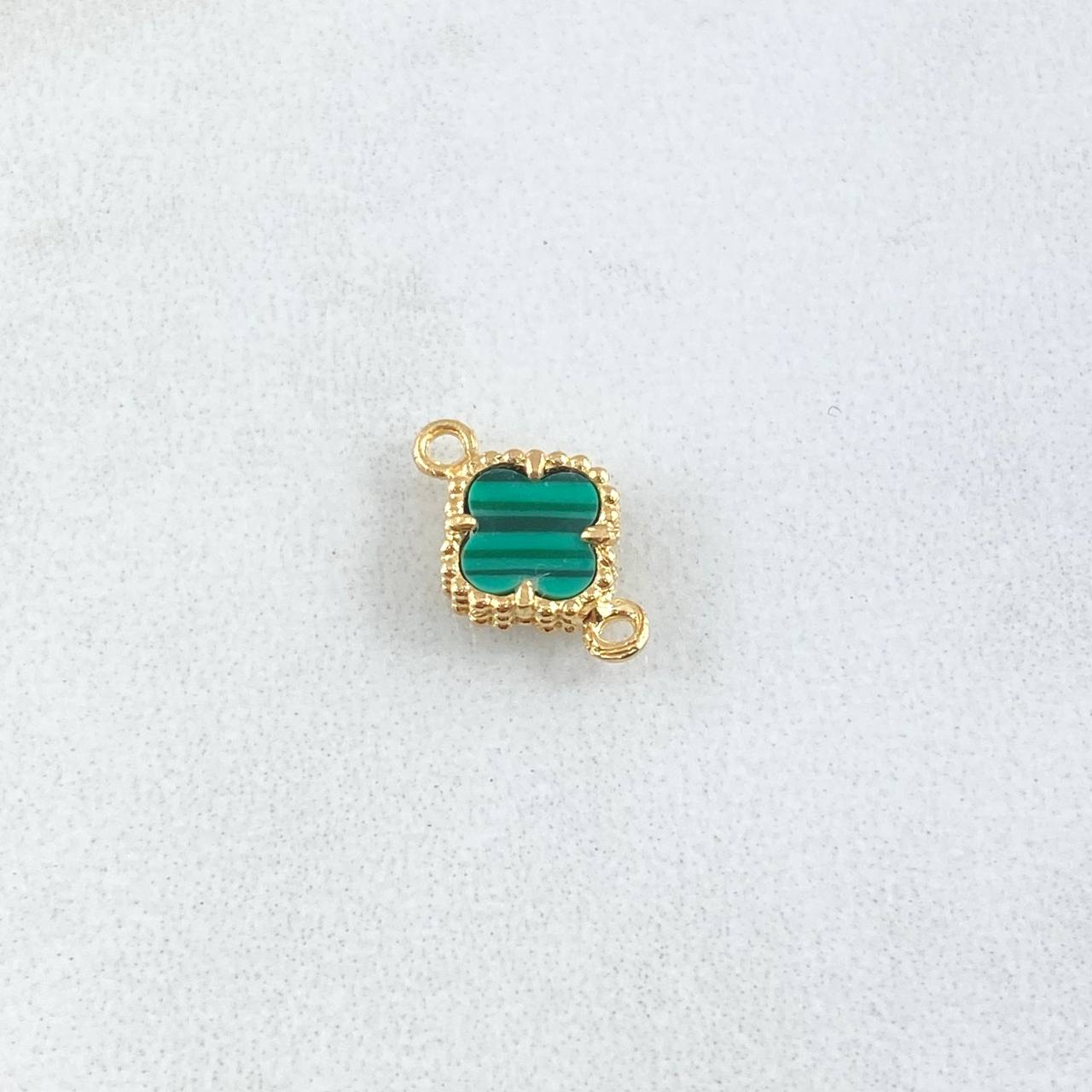 Herraje Trebol Trebol 0.75gr / 1.3cm / Oro Amarillo Nac.Esp. 18K ©