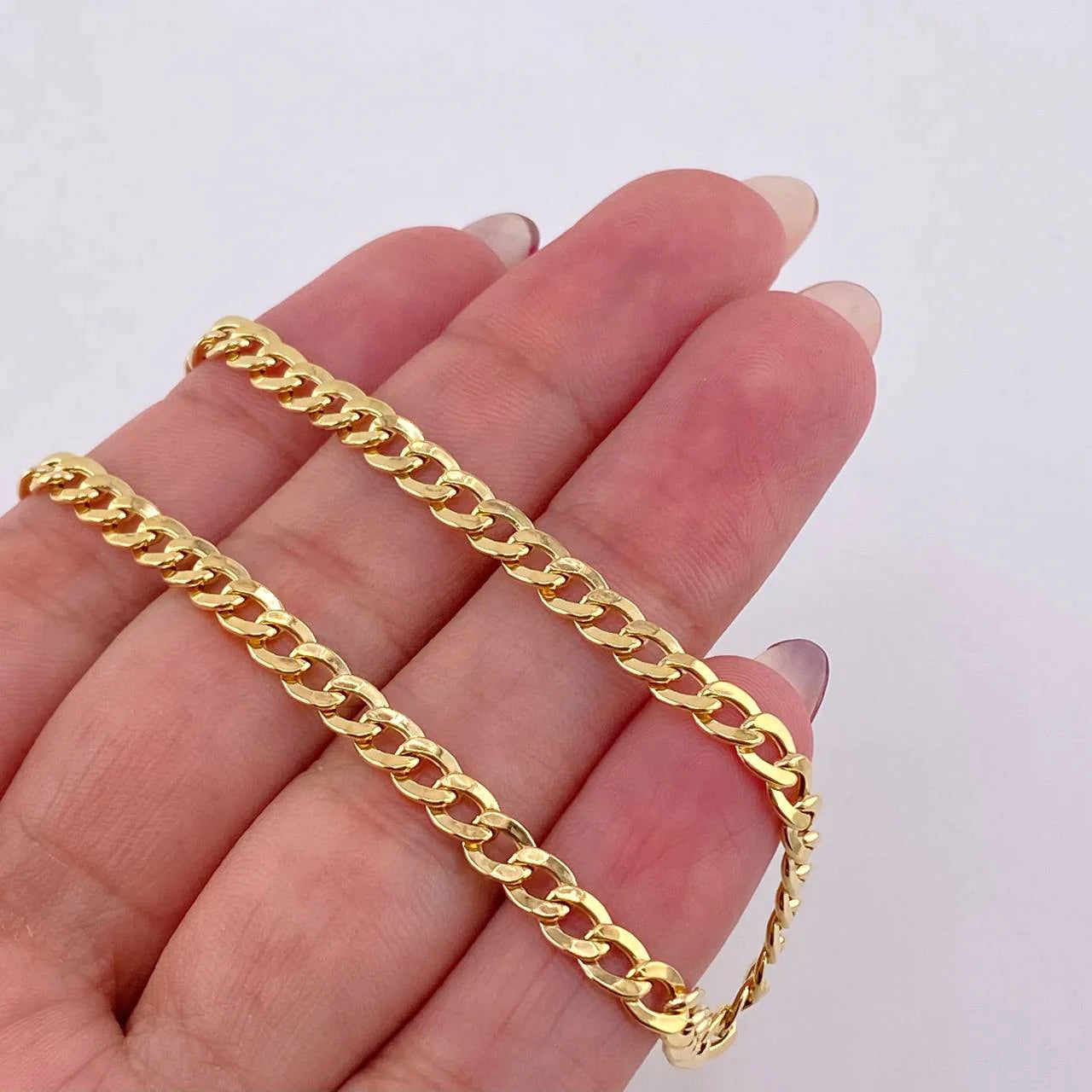 Pulso Cubano 4.1 g / 19.5 cm / 4 mm Oro Amarillo 18K