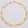 Pulso Figaro 2.45gr / 19.5cm / 4.5mm Oro Amarillo +1 18K