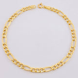 Pulso Figaro 2.45gr / 19.5cm / 4.5mm Oro Amarillo +1 18K