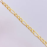 Pulso Figaro 2.4gr / 19.5cm / 4.5mm Oro Amarillo +1 18K