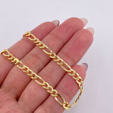 Pulso Figaro 2.4gr / 19.5cm / 4.5mm Oro Amarillo +1 18K