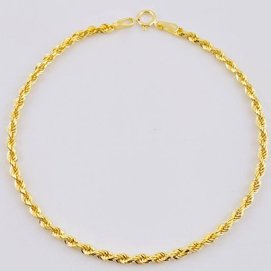 Pulso Lazo 2.4gr / 19.5cm / 2.6mm Oro Amarillo +3 18K