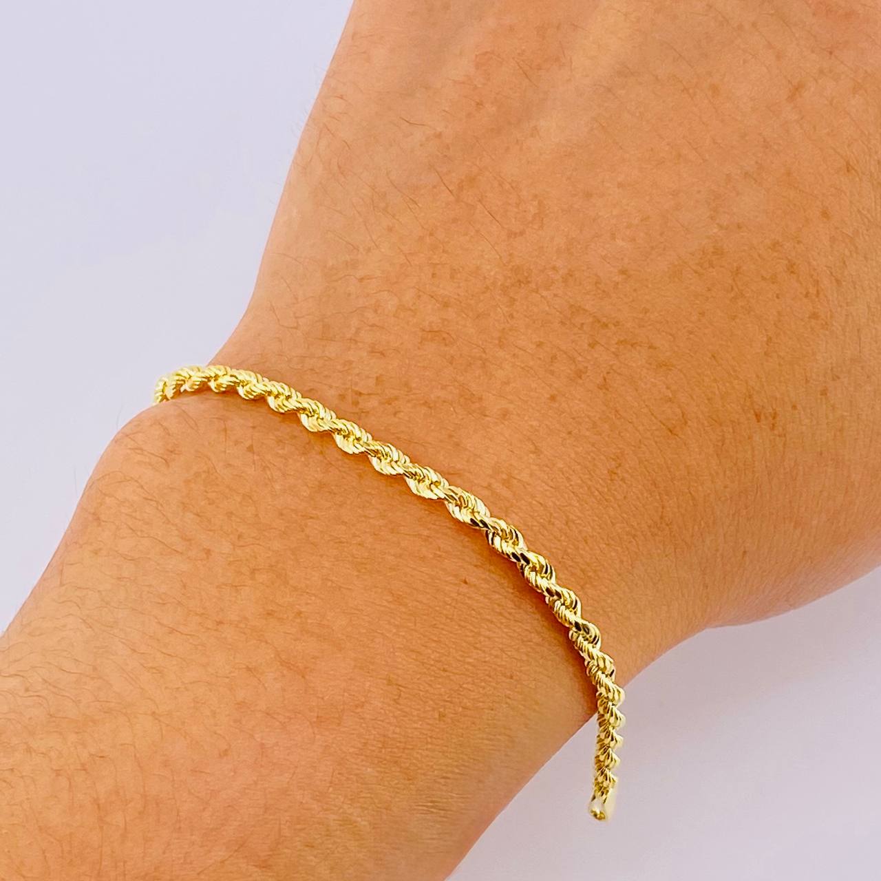 Pulso Lazo 2.4gr / 19.5cm / 2.5mm Oro Amarillo +3 18K *