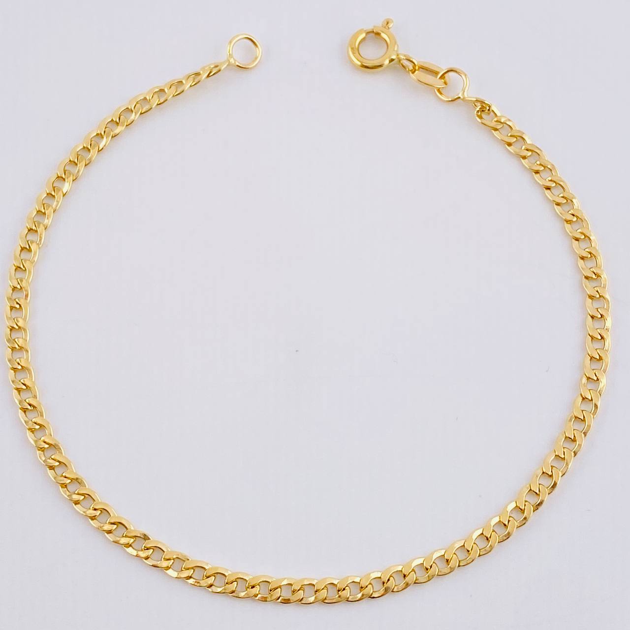 Pulso Cubano 1.15gr / 20.5cm / 2.45mm Oro Amarillo +1 18K