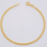Pulso Cubano 1.15gr / 20.5cm / 2.4mm Oro Amarillo +1 18K *