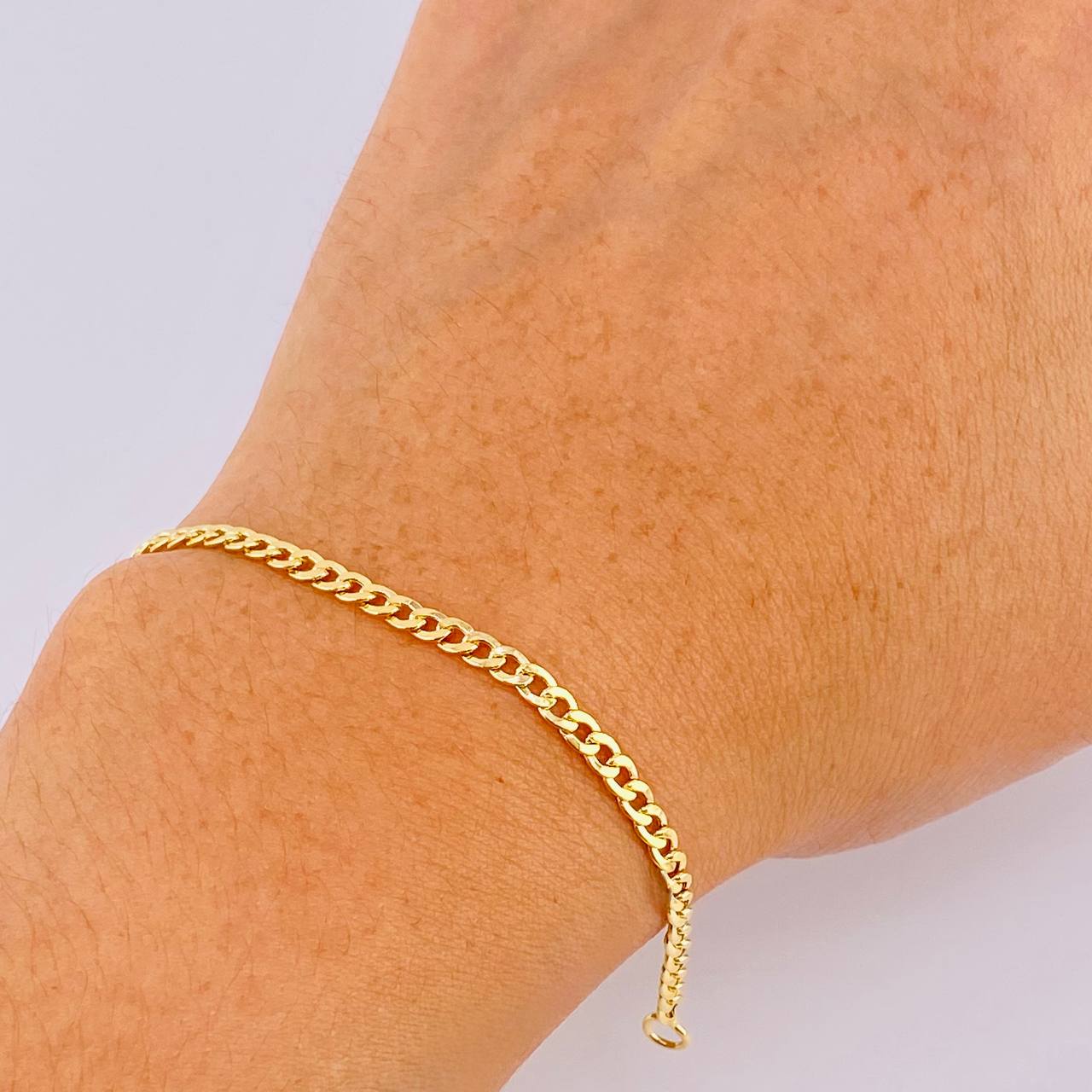 Pulso Cubano 1.15gr / 20.5cm / 2.45mm Oro Amarillo +1 18K