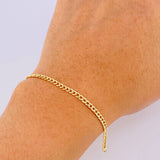 Pulso Cubano 1.1g / 19.8cm / 2.3mm Oro Amarillo 18K