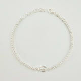 Pulso Tennis Virgen Milagrosa 3.8 g / 20 cm / 2.3 mm Plata 925