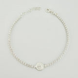 Pulso Tenis San Benito 4gr / 17cm-20cm / 2.3mm Plata 925