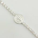 Pulso Tenis San Benito 4gr / 17cm-20cm / 2.3mm Plata 925
