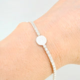 Pulso Tenis San Benito 4gr / 17cm-20cm / 2.3mm Plata 925