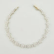 Pulso Borde De Estrella 10.55gr / 18.5cm / 3mm Plata 925 *