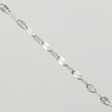 Cadena Flor Espejo 3.3gr / 70cm / 1.9mm Plata 925