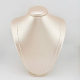 Cadena Flor Espejo 3.3gr / 70cm / 1.9mm Plata 925