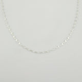 Cadena Flor Espejo 3.3gr / 70cm / 1.9mm Plata 925