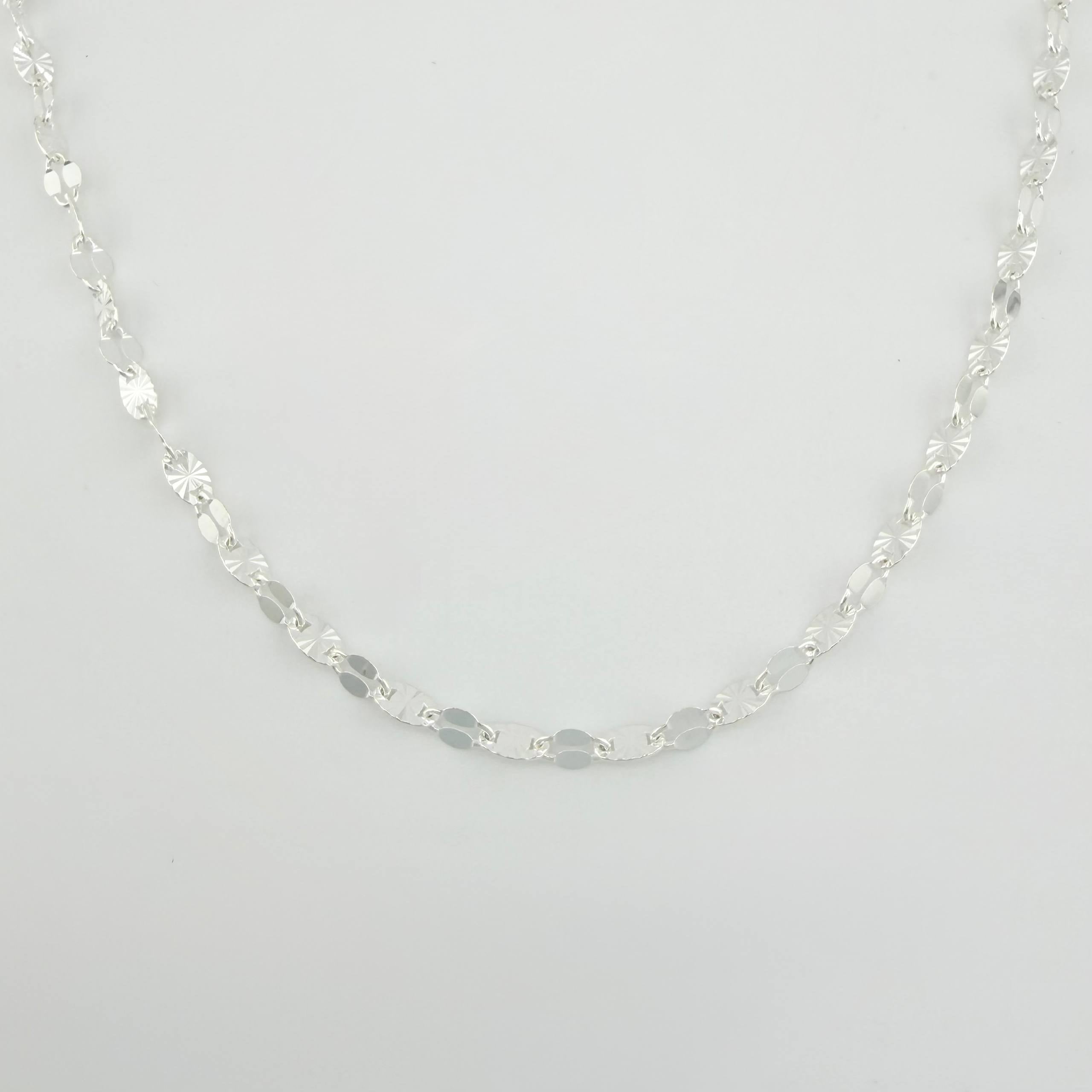 Cadena Flor Espejo 5.65gr / 60cm / 3.4mm Plata 925