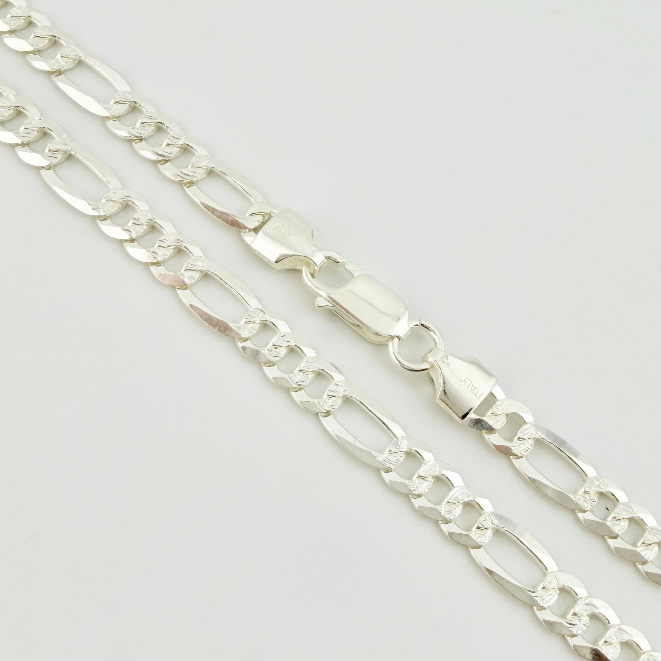 Cadena Figaro 23.9gr / 70cm / 6mm Plata 925