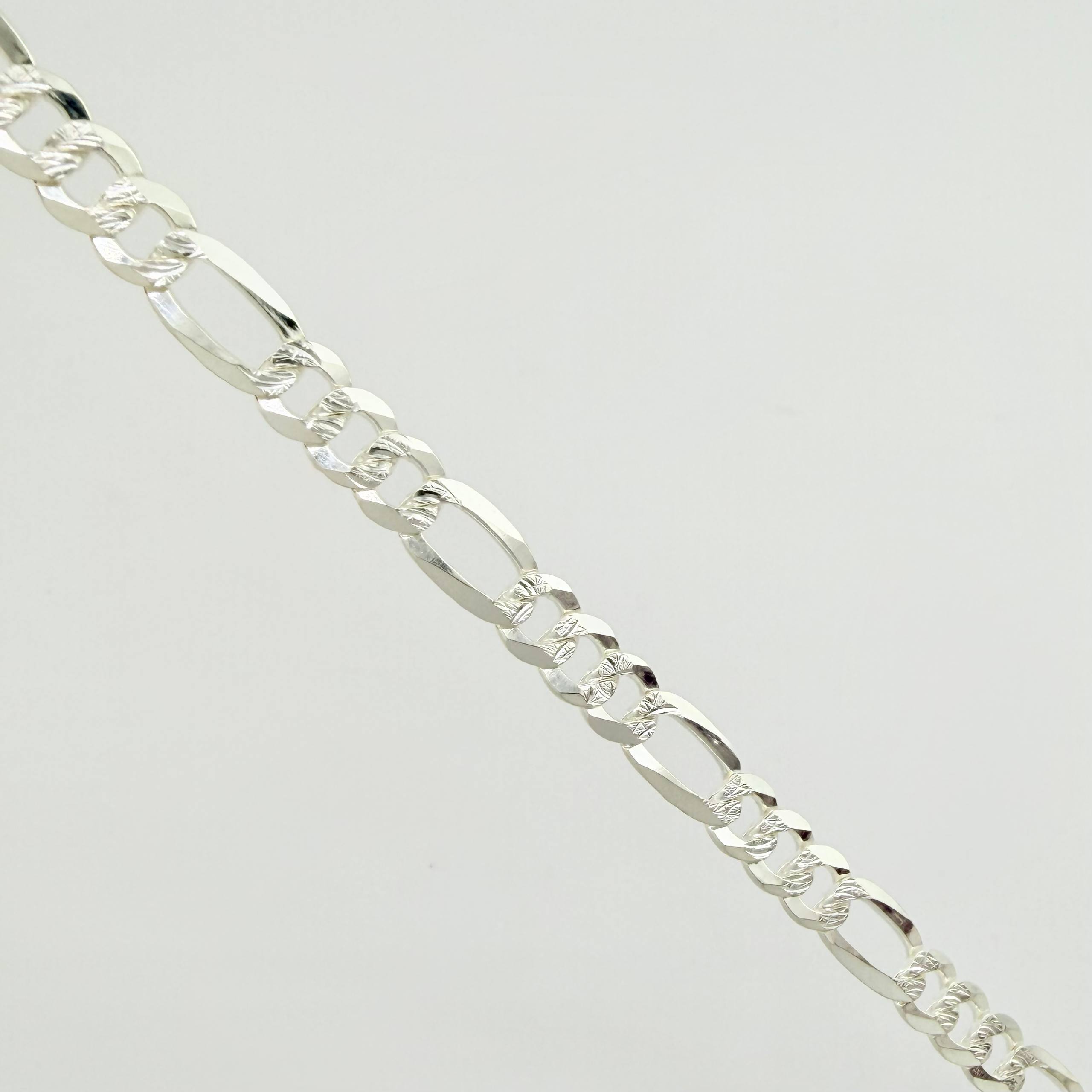 Cadena Figaro 23.9gr / 70cm / 6mm Plata 925