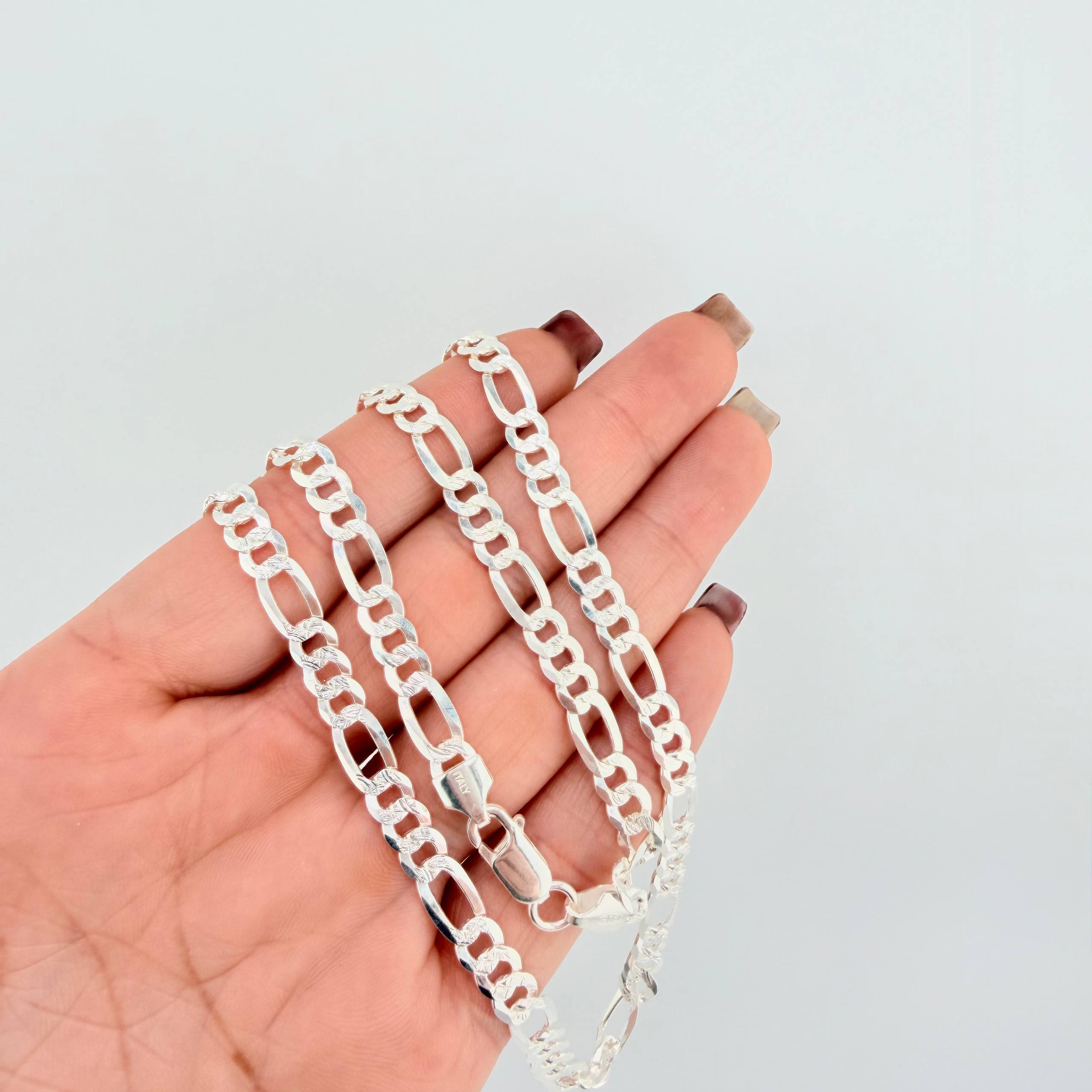 Cadena Figaro 23.55gr / 70cm / 6mm Plata 925