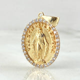 Dije Virgen Milagrosa 4.35gr / 3cm / Oro 18K *