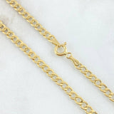 Cadena Cubana 4.85gr / 60cm / +1 Oro 18K