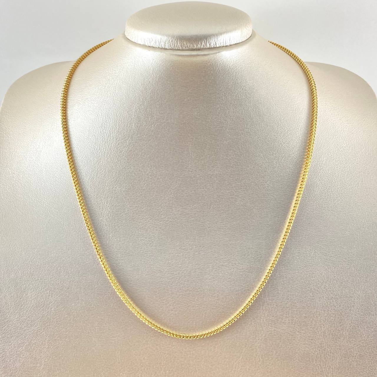 Cadena Franco 7.5gr / 50cm / +3 Oro 18K