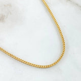 Cadena Franco 5.9gr / 50cm / 2.2mm Oro Amarillo +3 18K ©