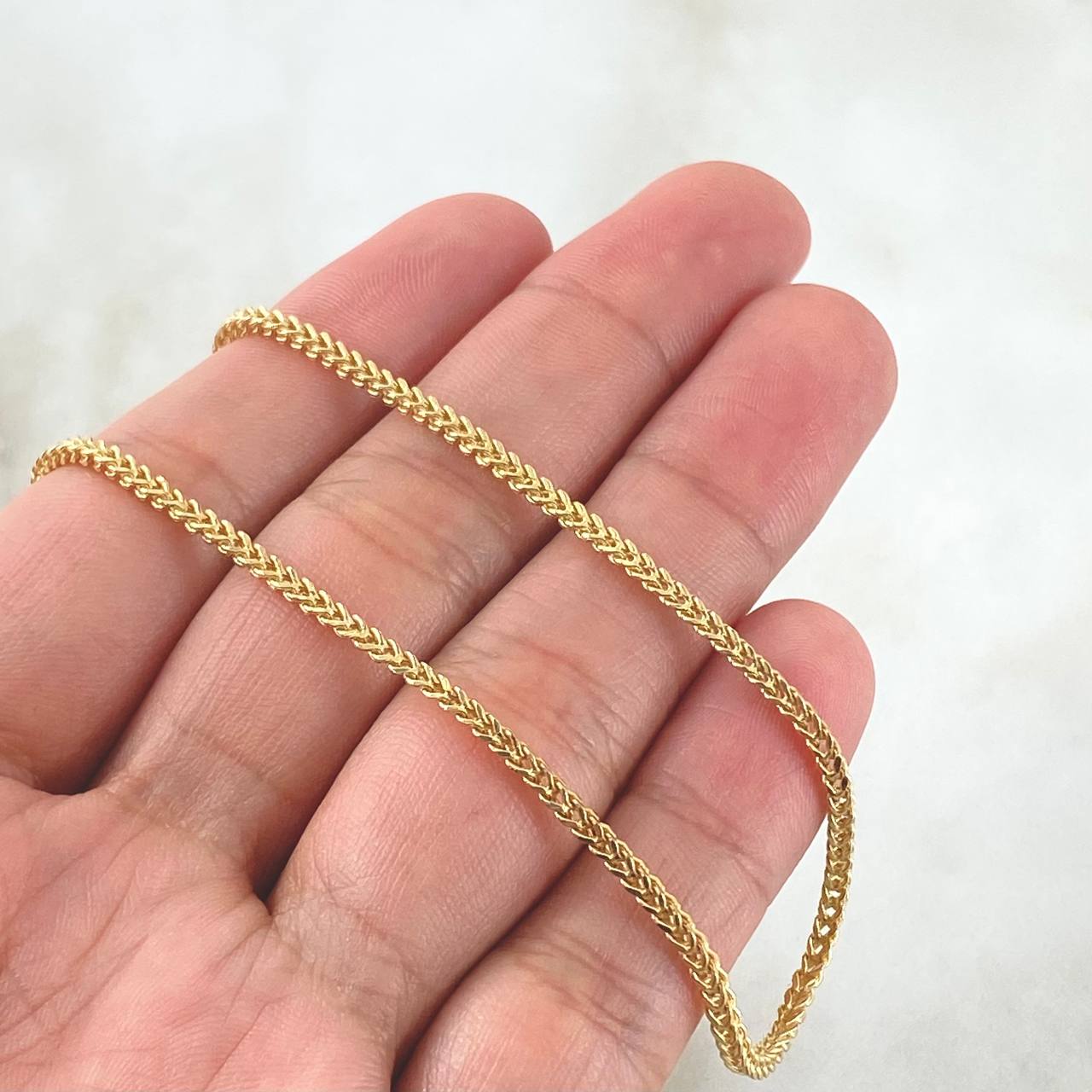 Cadena Franco 3.85gr / 60cm / +3 Oro 18K
