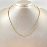 Cadena Franco 4.9gr / 45cm / +3 Oro 18K *
