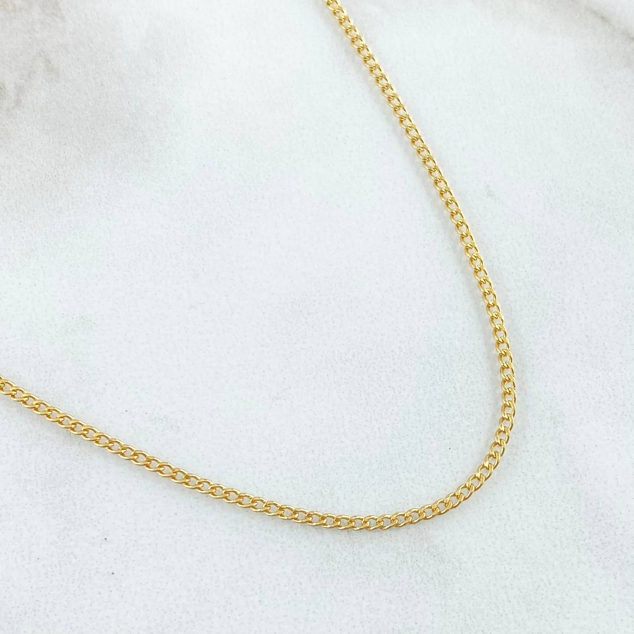 Cadena Cubana 1.8gr / 60cm / +1 Oro 18K *