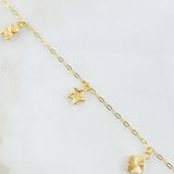 Pulso Aro Seguido Dijes 2.5gr / 18.5cm / 1.8mm Oro Amarillo 18K ©