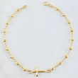 Pulso Espiga Militar Cruz 2.3gr / 18.5cm / 3mm Oro Amarillo 18K ©