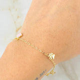 Pulso Aro Seguido Dijes 2.65gr / 18.5cm / 1.8mm Oro Amarillo 18K