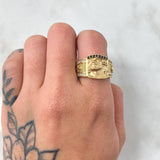 Anillo Rostro Jesus 8.4gr / T9 3/4 / Oro Amarillo 18K *
