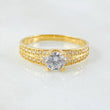 Anillo Solitario 2.75gr / T8 / Oro Amarillo 18K *
