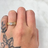 Anillo Solitario 3.5gr / T4 3/4 / Oro Amarillo 18K *