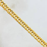 Pulso Cubano Reticulado Doble 4.9gr / 19cm / 5mm Oro Amarillo +3 18K *