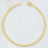 Pulso Chino 1.85gr / 19cm / 2mm Oro Amarillo +1 18K *