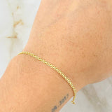 Pulso Chino 1.85gr / 19cm / 2mm Oro Amarillo +1 18K *